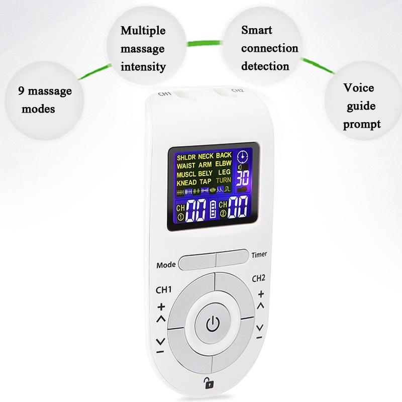 12-Mode Digital Meridian Physiotherapy Instrument Acupuncture Massager White 4