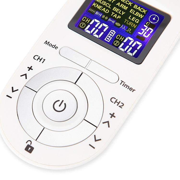 12-Mode Digital Meridian Physiotherapy Instrument Acupuncture Massager White 6