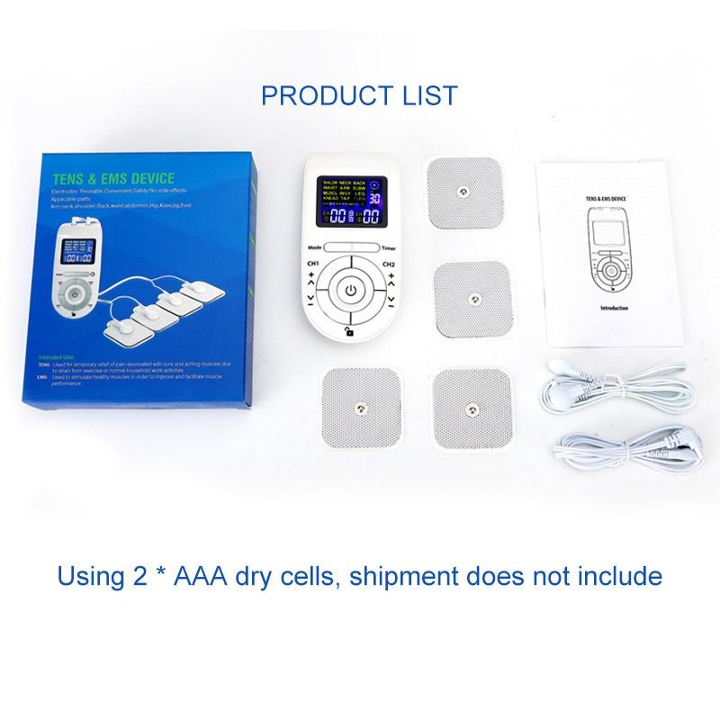 12-Mode Digital Meridian Physiotherapy Instrument Acupuncture Massager White 8