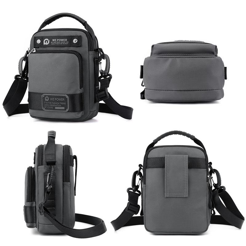 Waterproof Men Shoulder Bag Versatile Outdoor Crossbody For Travel & Everyday Use - Black 4