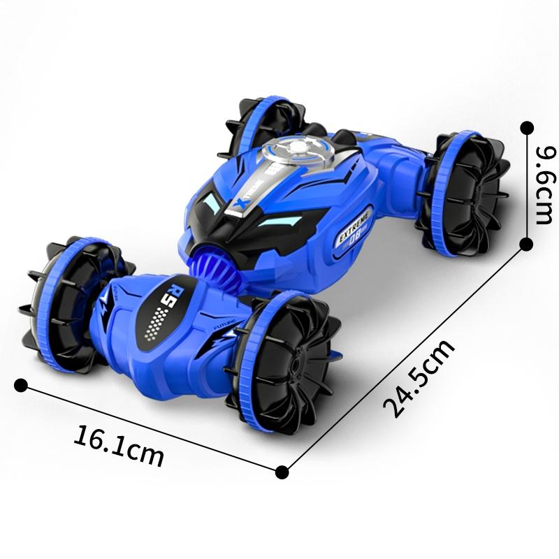Double-sided 2.4g Rc Amphibious Car - 4wd - Green 3