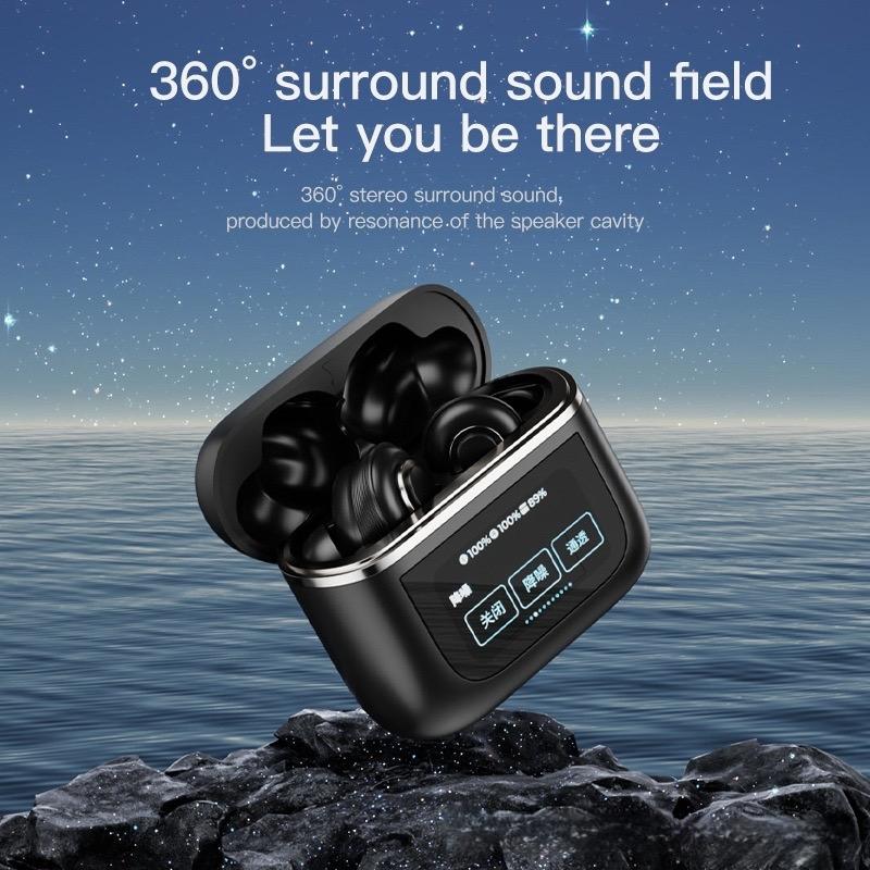 Wireless Anc Bluetooth Earphones with Touch Screen and Active Noise Reduction - Champagne Gold 9
