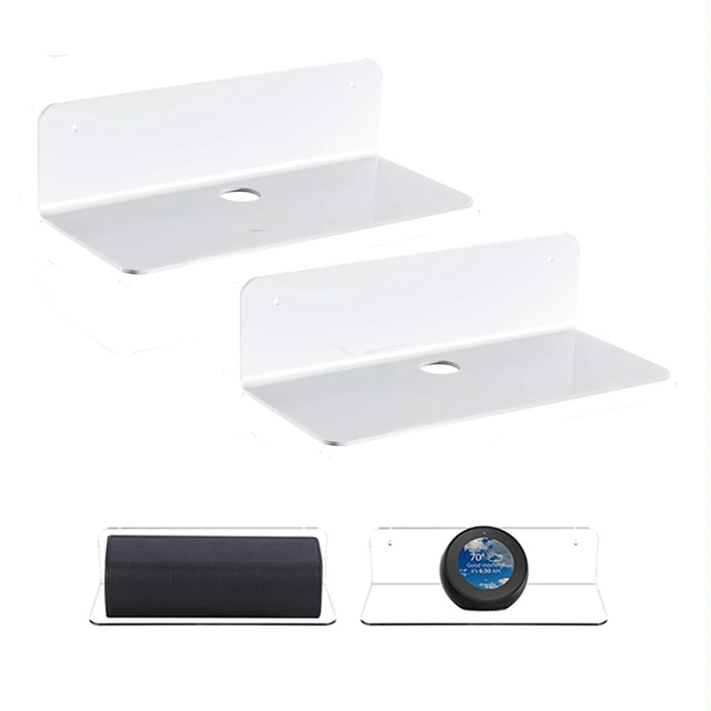 Set of 2 Wall Mounts for Speakers and Surveillance Cameras - Transparent 8
