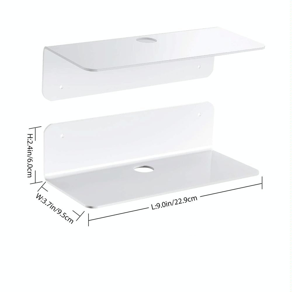 Set of 2 Wall Mounts for Speakers and Surveillance Cameras - Transparent 9