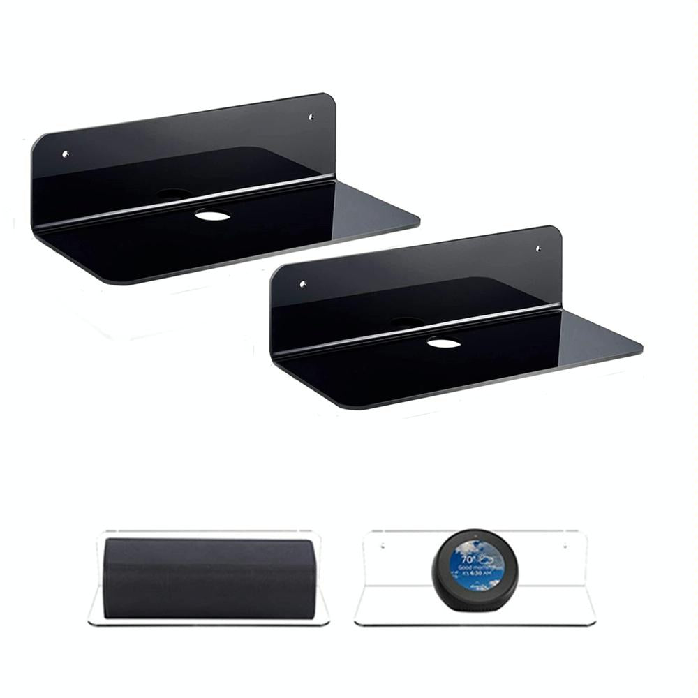 Set of 2 Wall Mounts for Speakers and Surveillance Cameras - Transparent 10