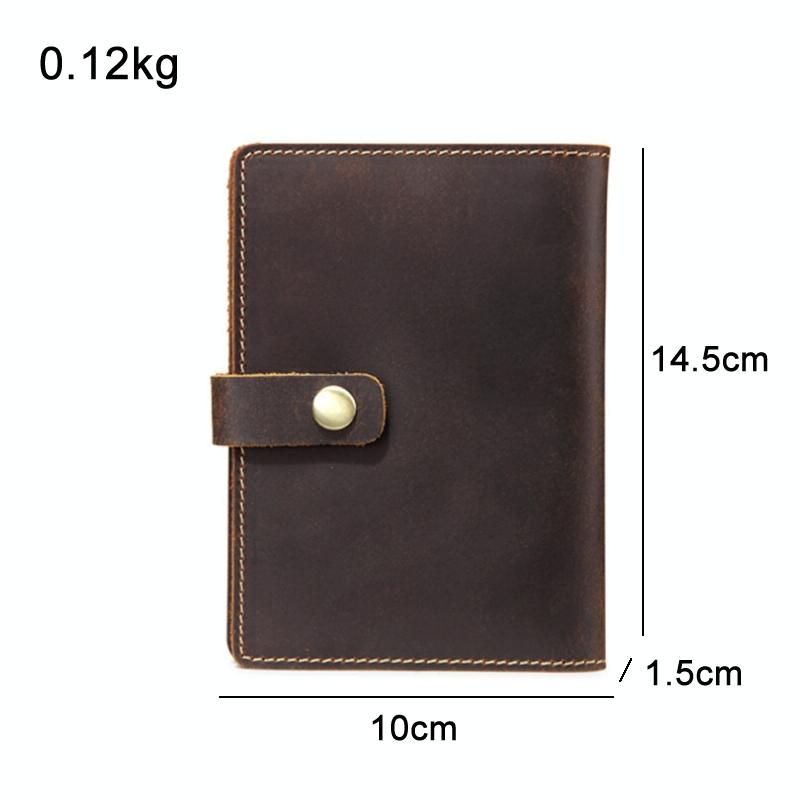Vintage Dark Coffee Leather Passport Holder 3