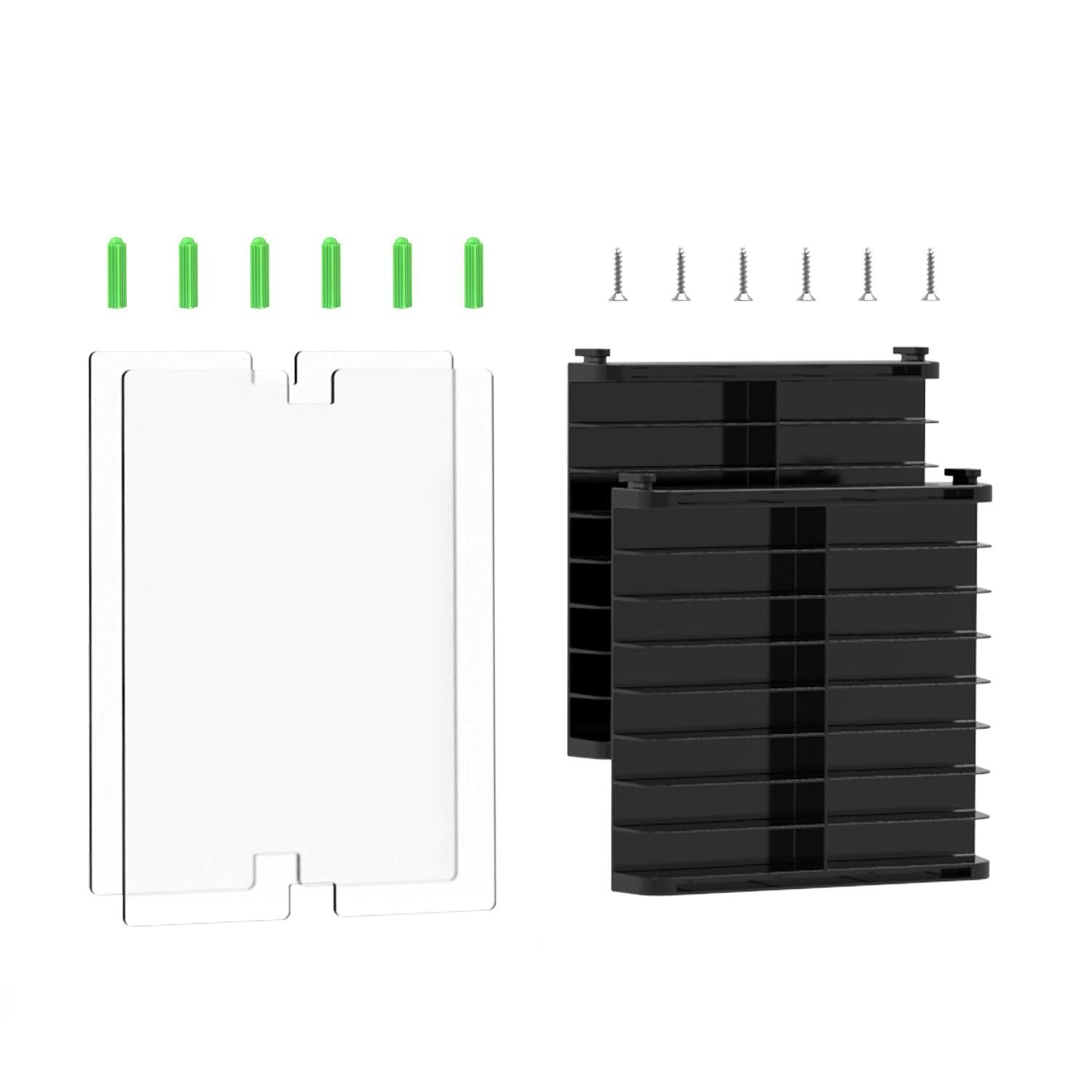 Wall-mounted Game Card Cd Storage Bracket - Black 4