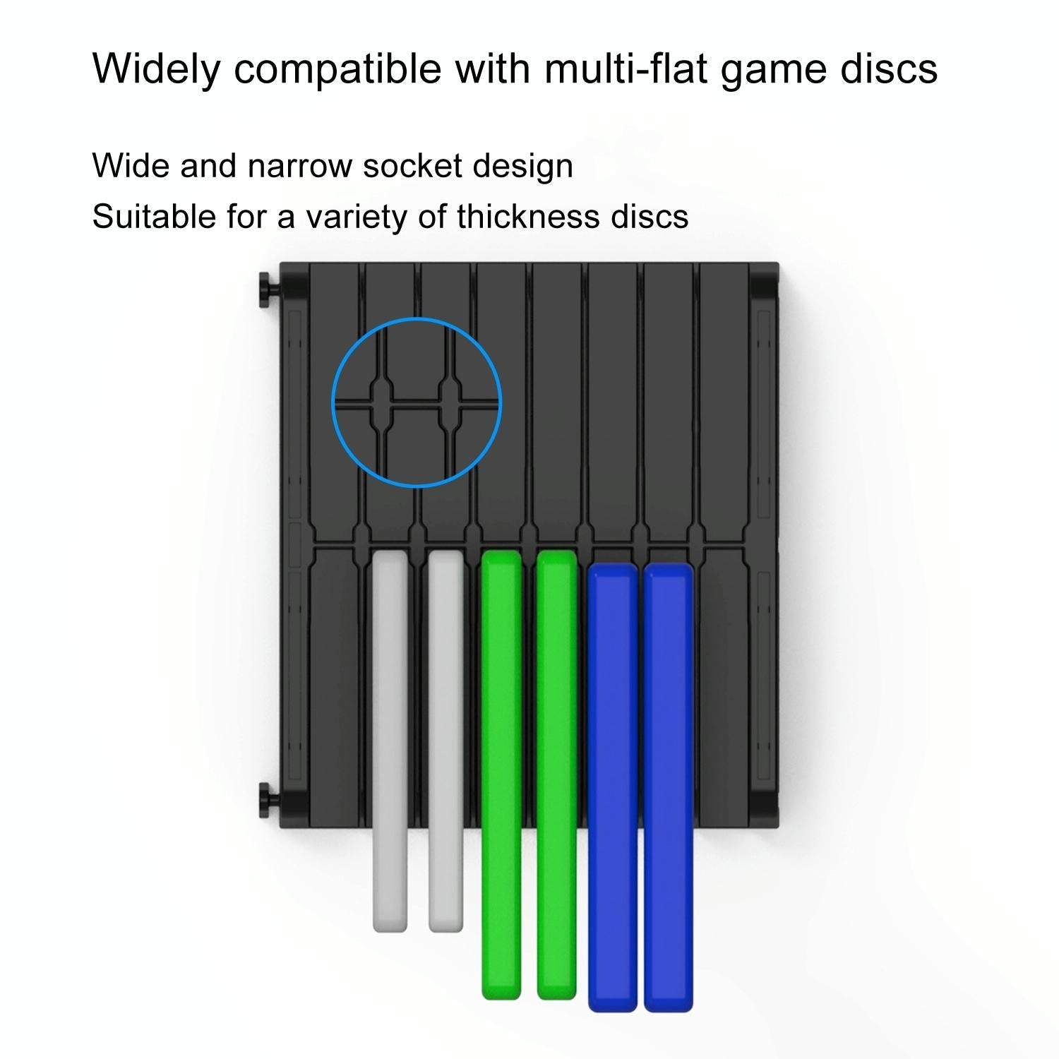 Wall-mounted Game Card Cd Storage Bracket - Black 6
