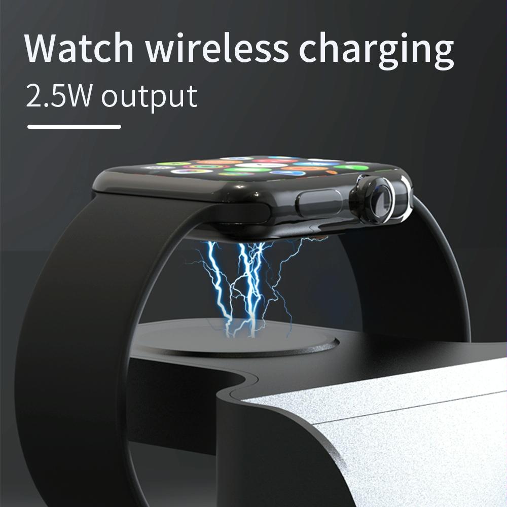 15W 6 In 1 Magnetic Wireless Charger With Clock For Iwatch / Airpods 5