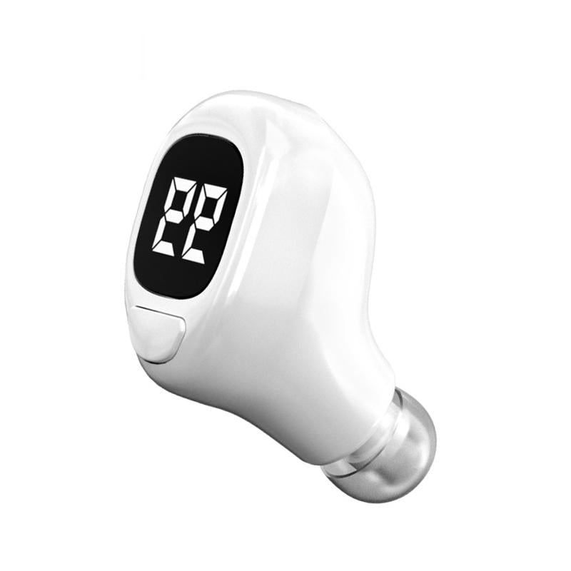 Mini Bluetooth Earphone with Digital Display for Business - Black 11