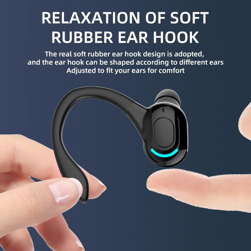 Wireless Sports Earphones - F8 Bluetooth 5.1 Ear-mounted Stereo - Black 5