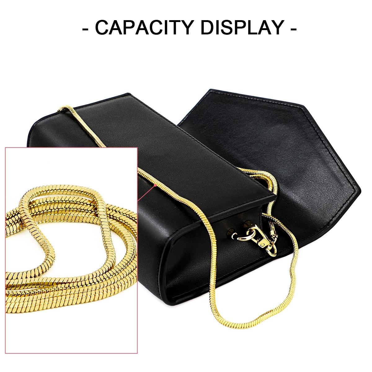 Chic One Shoulder Cowhide Bag For Women - Black 7