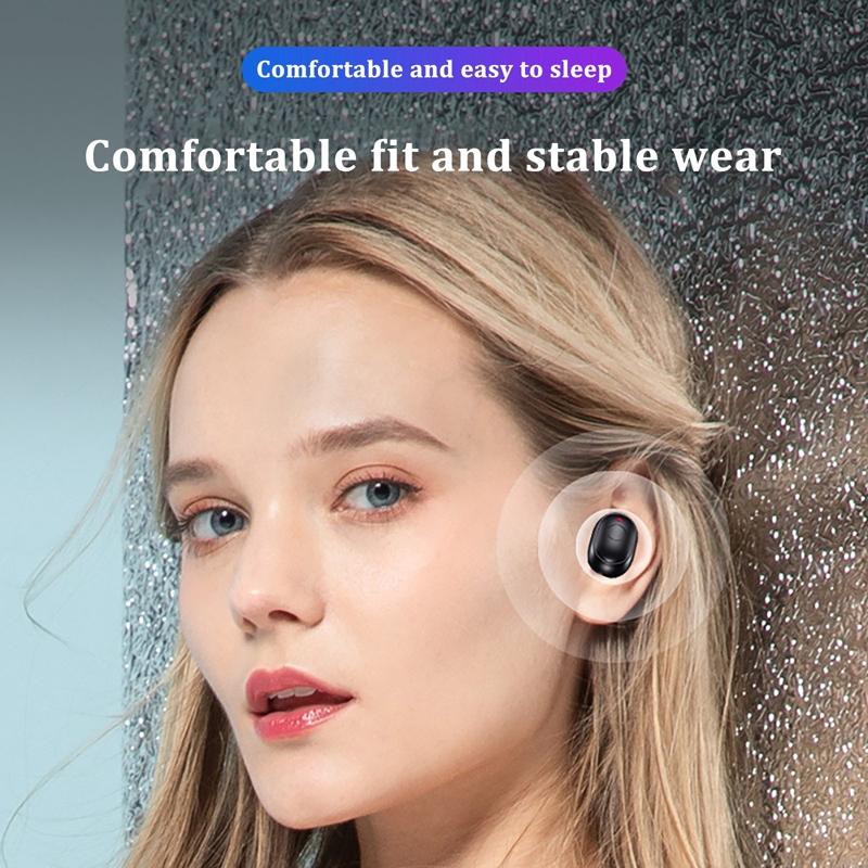 Waterproof Mini Touch-control Bluetooth Earphones with Noise Cancelling - Black 10