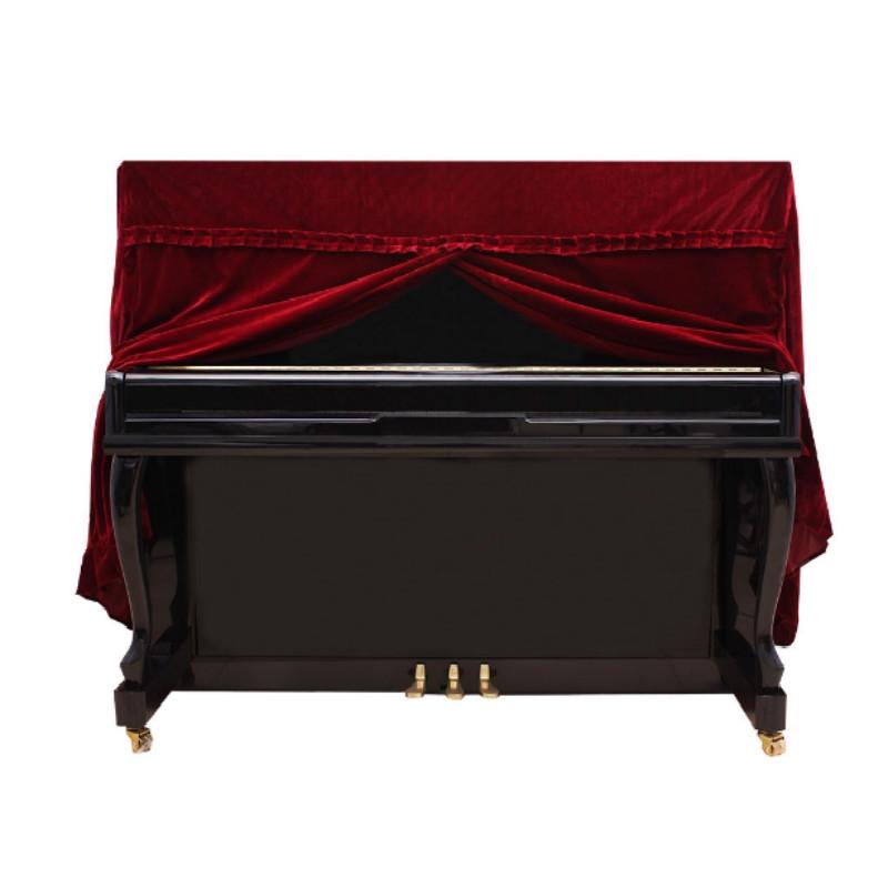 Red Full Cover for Piano - 150x60x110cm in Gold Velvet 4