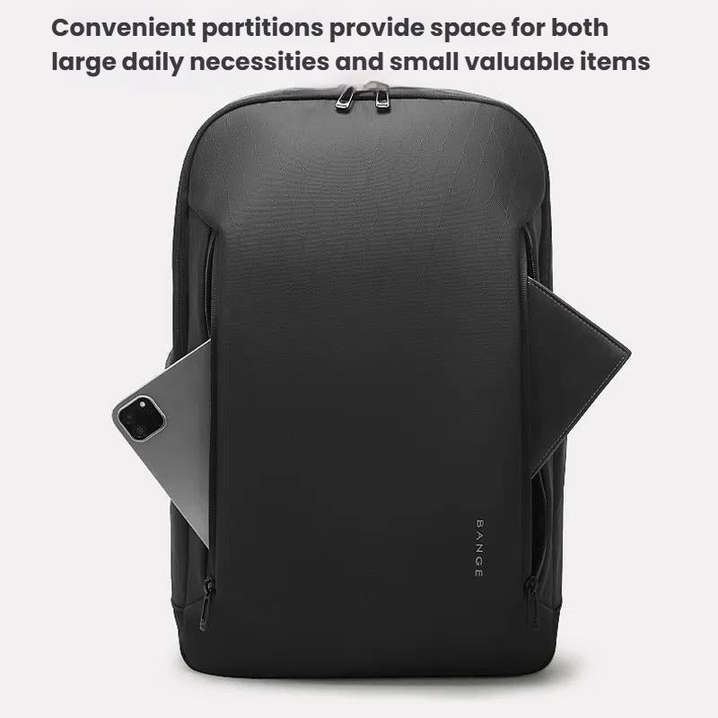 Large Capacity Lightweight Business Backpack For Men - Black 6