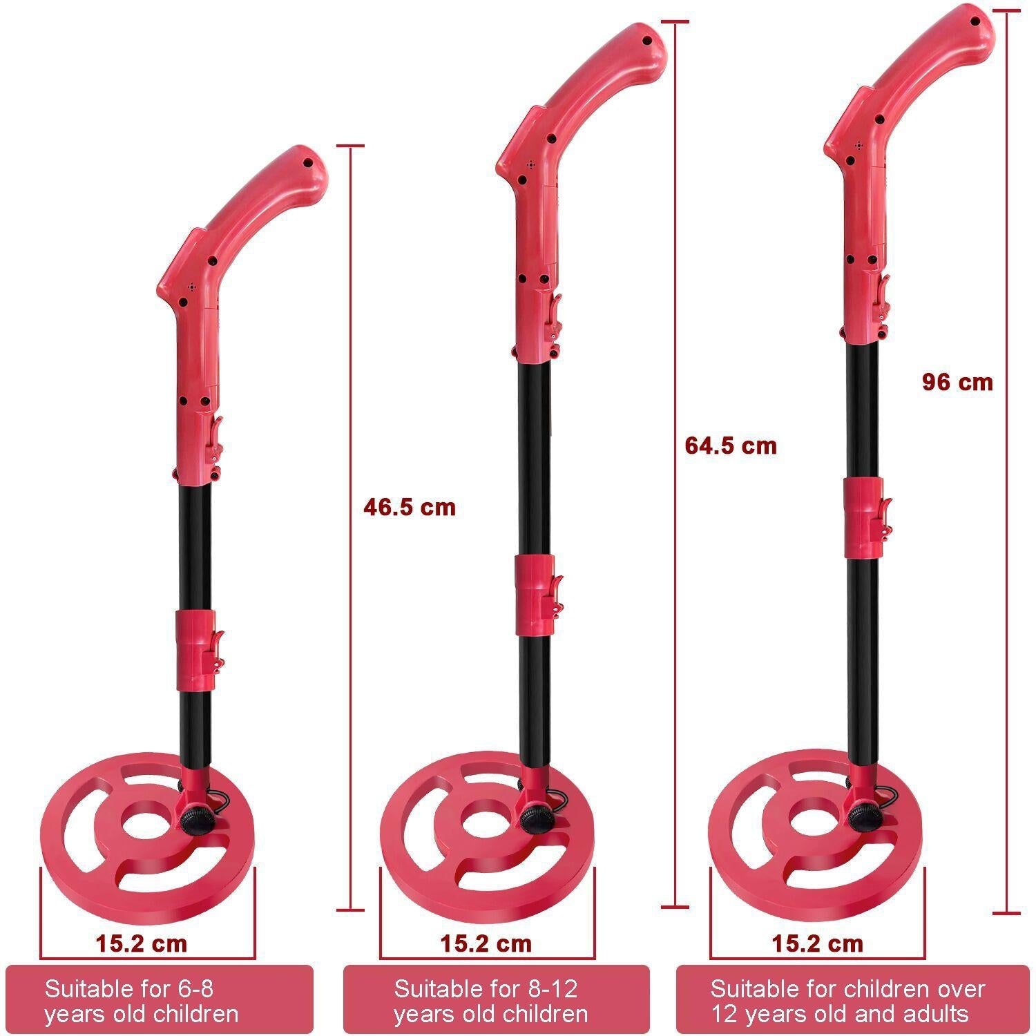 Outdoor Treasure Hunter Metal Detector for Kids - Science Toy - Red 3