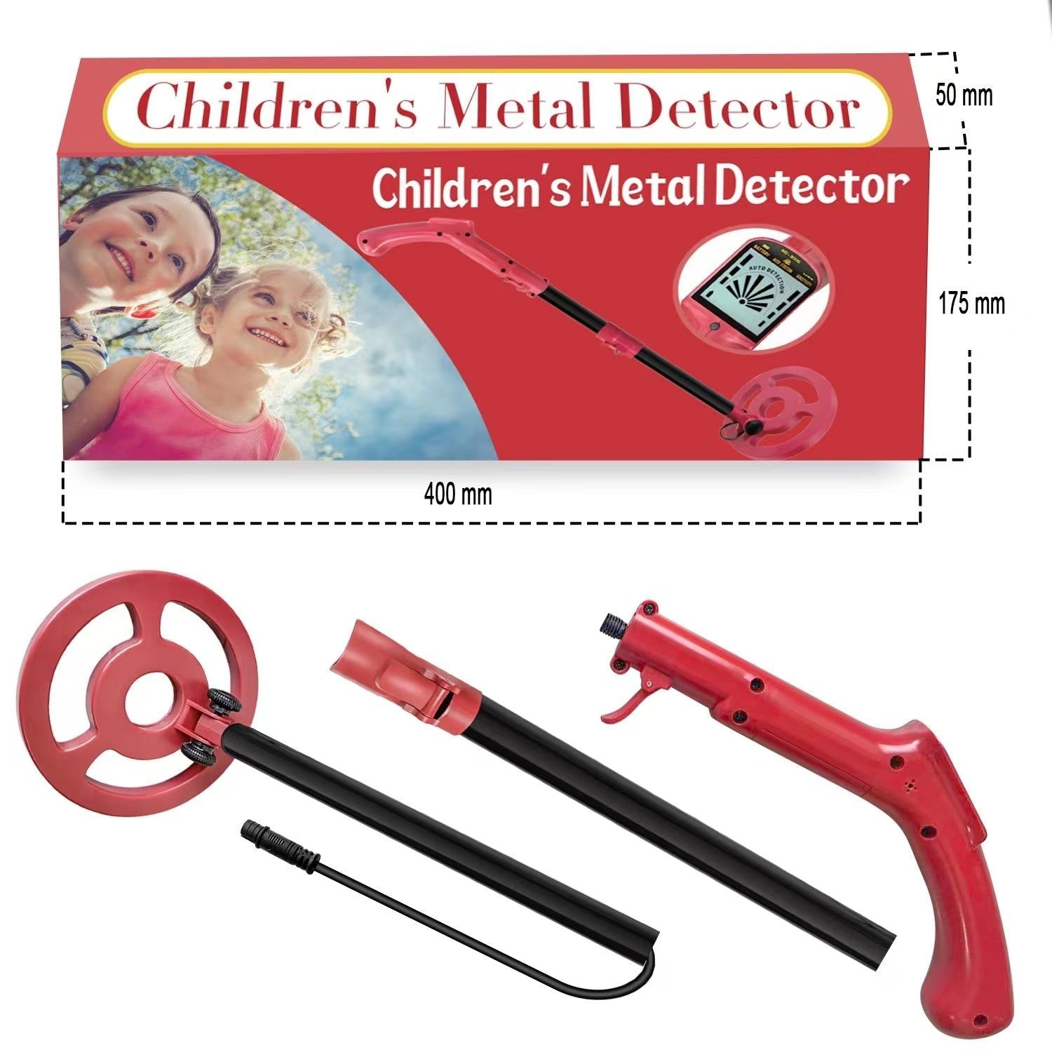 Outdoor Treasure Hunter Metal Detector for Kids - Science Toy - Red 4