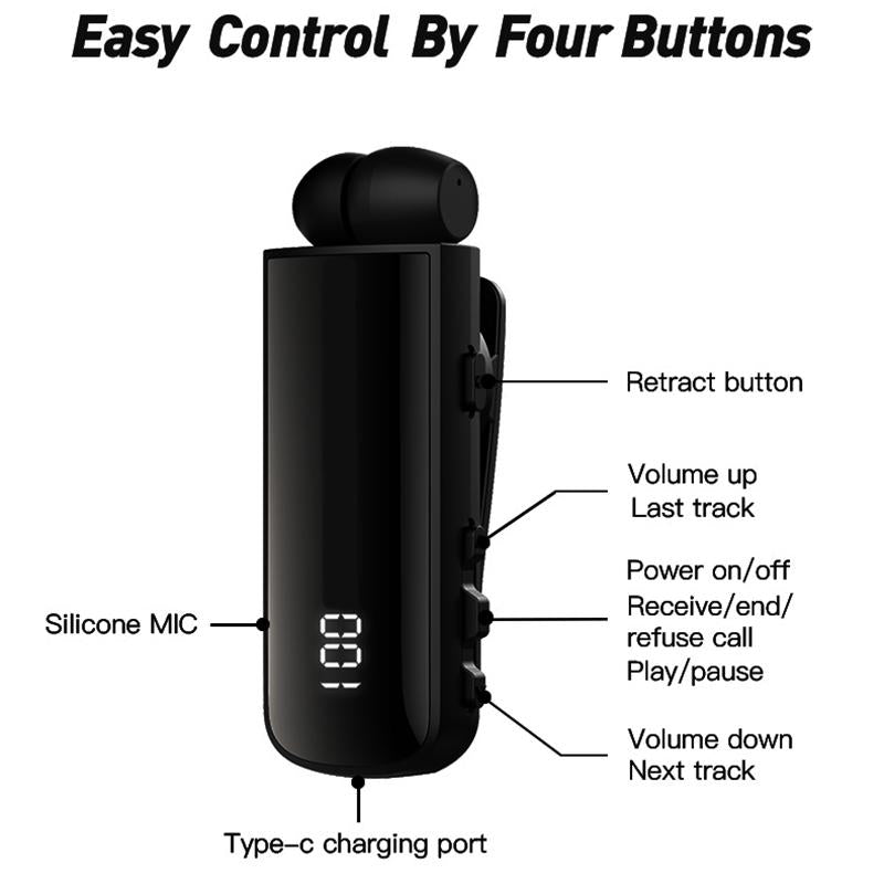 Waterproof Earphones for Driving and Riding - Black 3