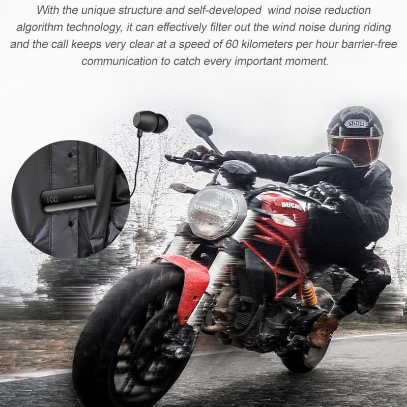 Waterproof Earphones for Driving and Riding - Black 8