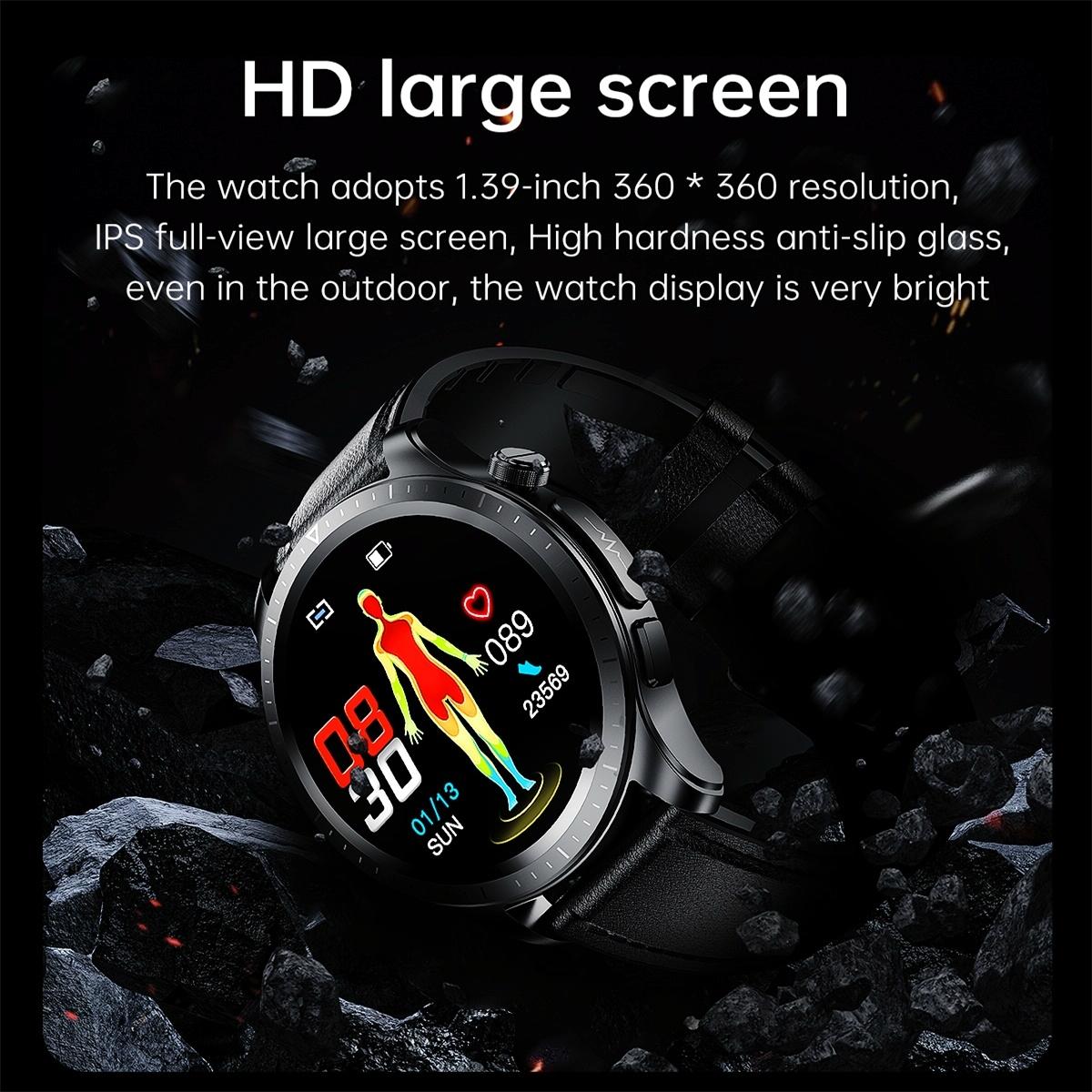 Smart Watch With Heart / Blood Monitoring - Black 4