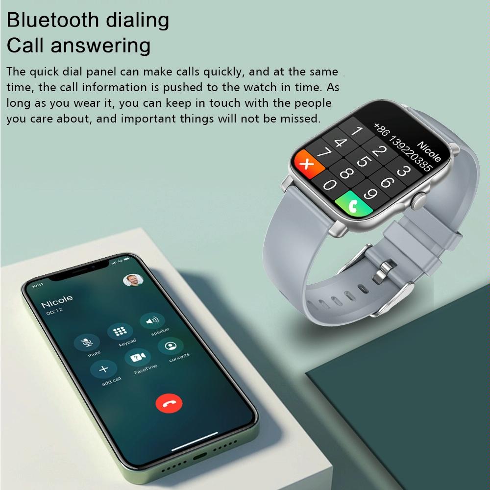 1.69 Inch Ip67 Waterproof Smart Watch With Bluetooth Call & Multiple Sports Modes - Black 4