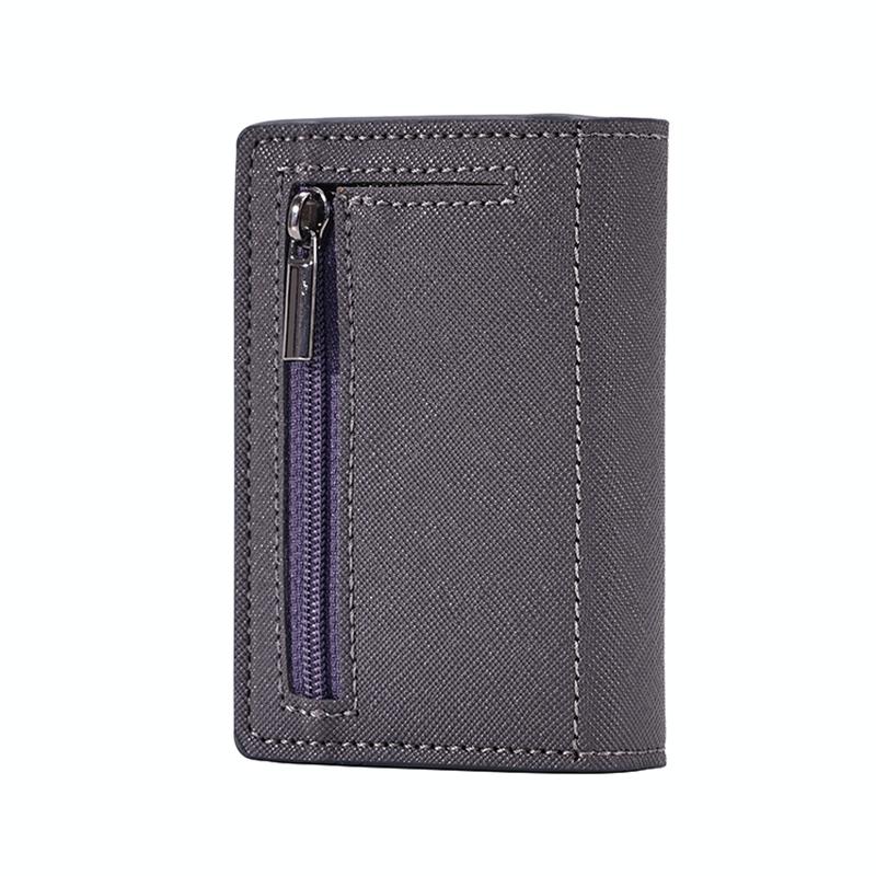 Rfid Blocking Triple Fold Card Holder - Anti-magnetic