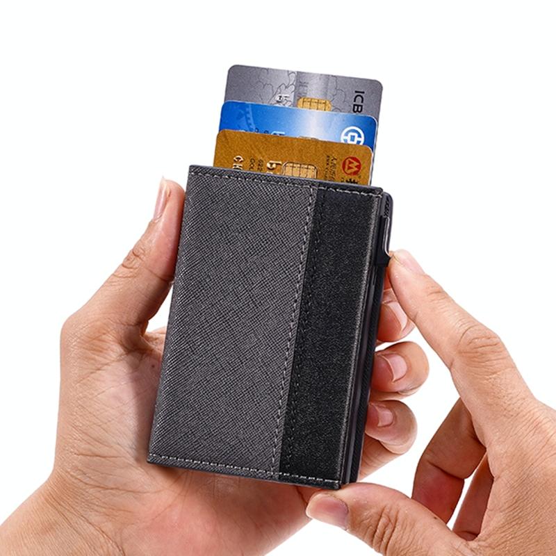 Rfid Blocking Triple Fold Card Holder - Anti-magnetic 5