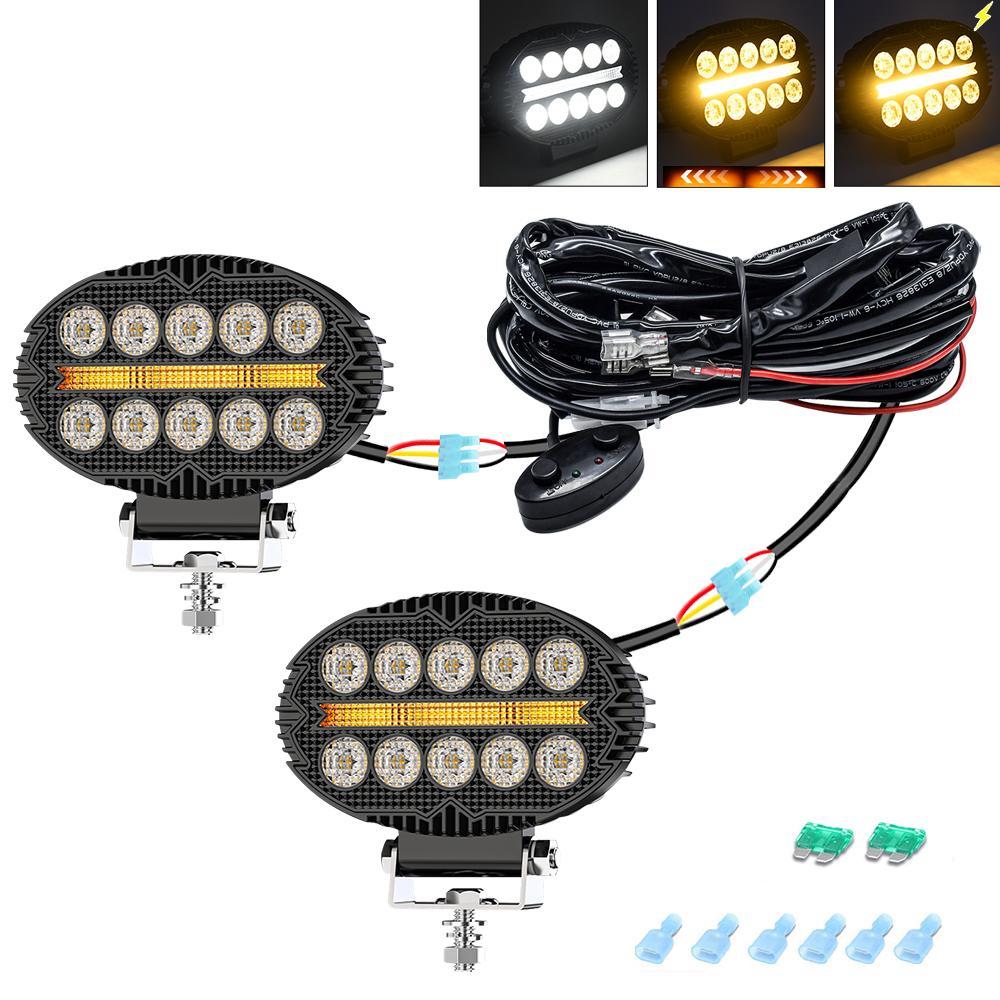 5.5 Inch Elliptical Hybrid Light Car Work Light 4