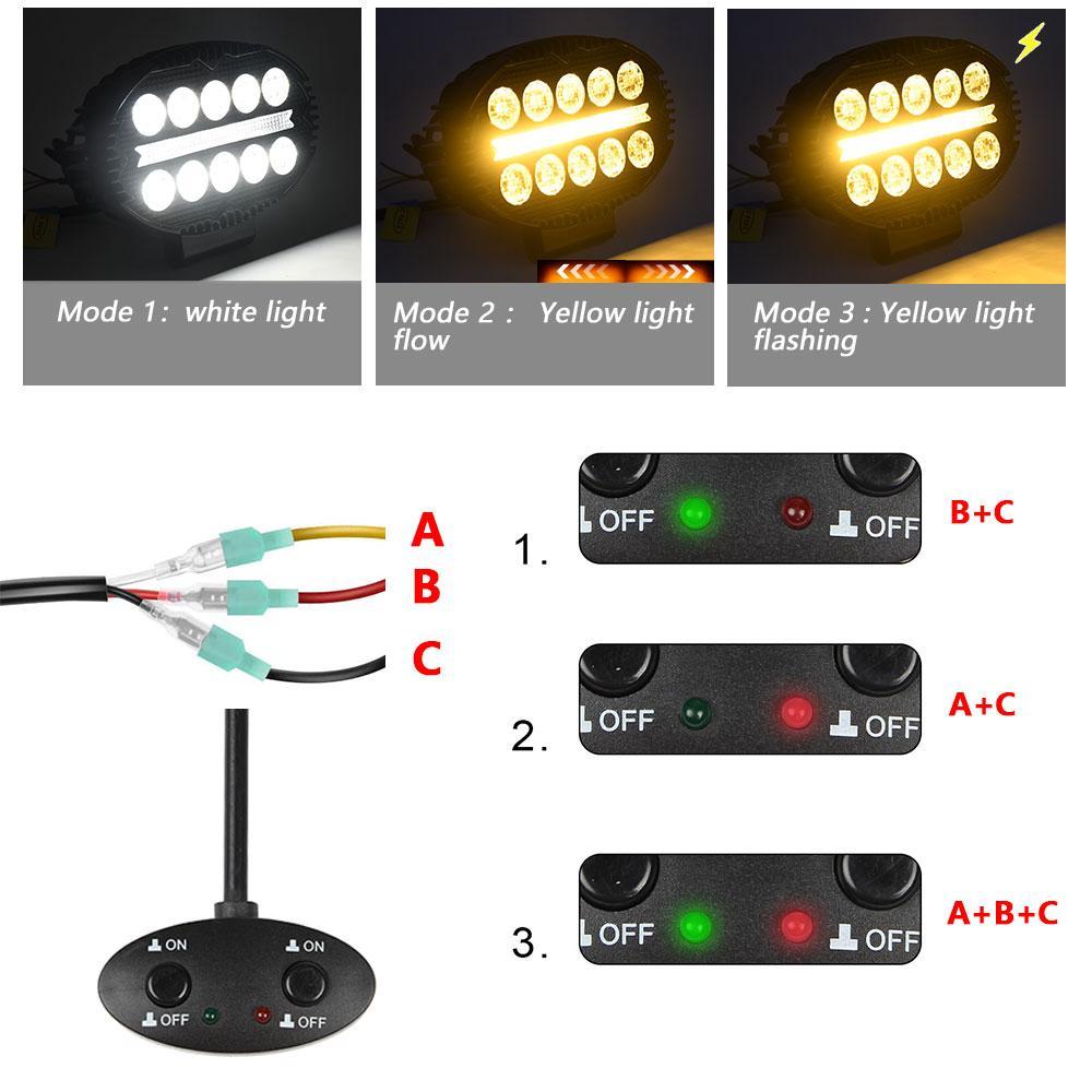 5.5 Inch Elliptical Hybrid Light Car Work Light 8