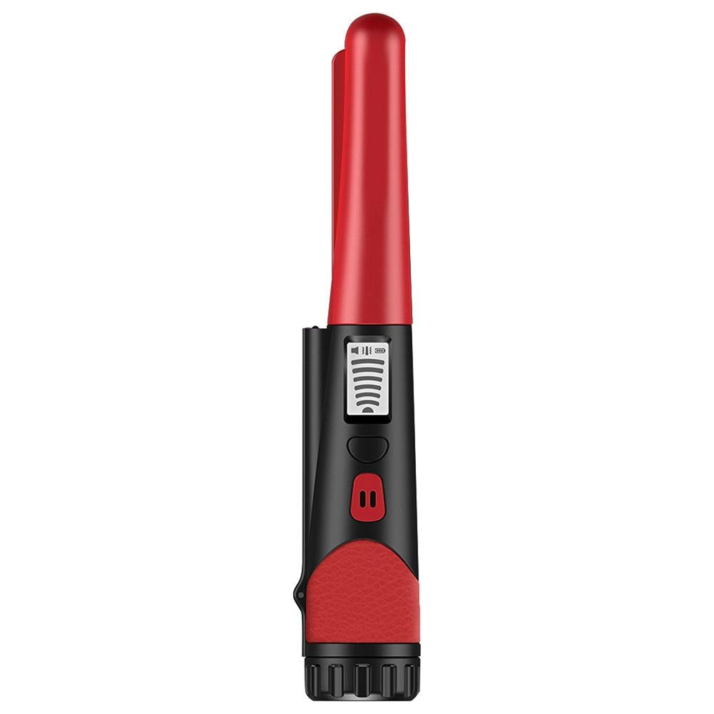 Lcd Display Gold Treasure Hunter with Flashlight - Handheld Metal Detector Black - Red 9