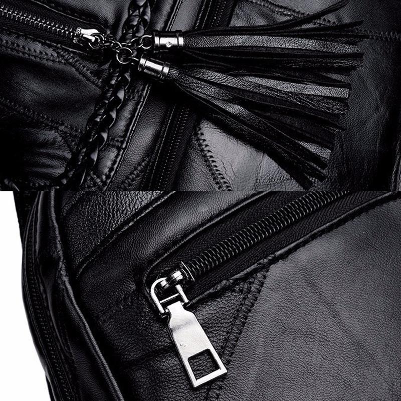 Simple Black Pu Leather Shoulder Bag For Women 8