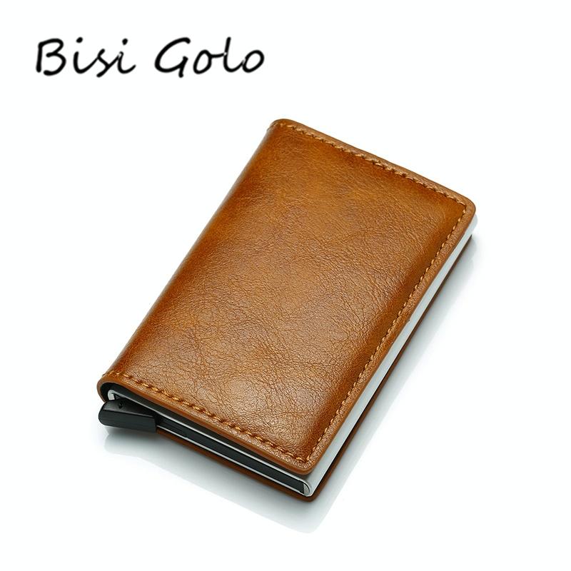 Anti Magnetic Rfid Leather Metal Wallet Universal Fit Black - Black 10
