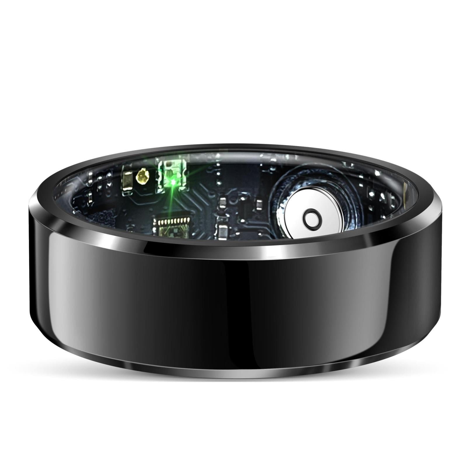 Smart Ring With Heart Rate Blood Oxygen And Sleep Monitoring - Size 9 - Black 5