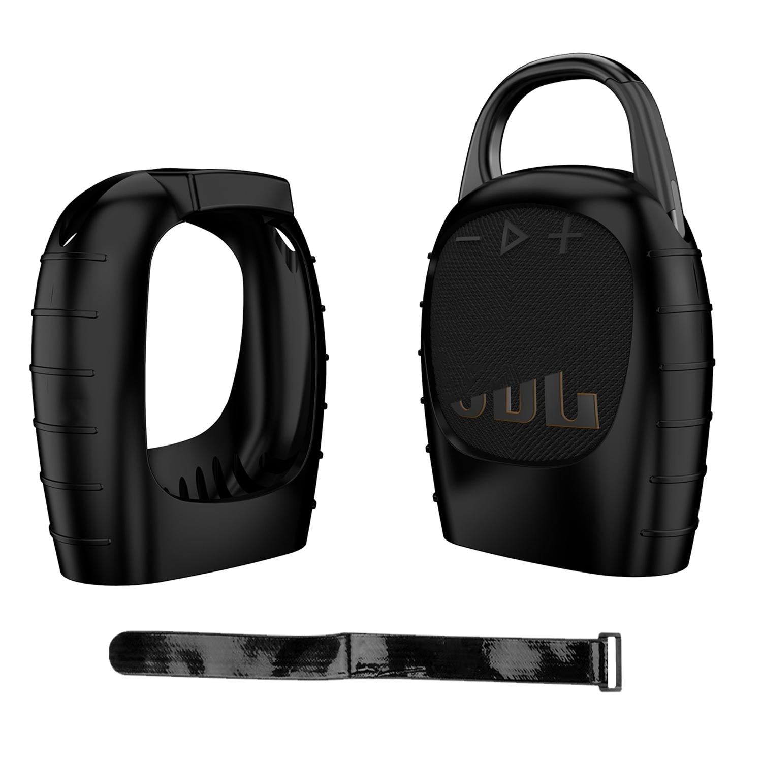 Shockproof Silicone Case for Jbl Clip 5 Bluetooth Speaker - Black 10