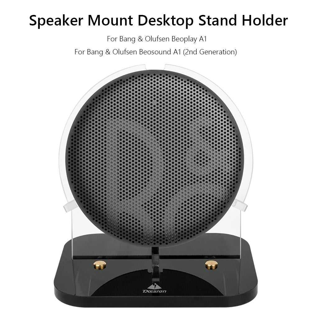 Acrylic Desktop Stand for b & o Beoplay A1 / Beosound A1 2nd Speaker - Black 6