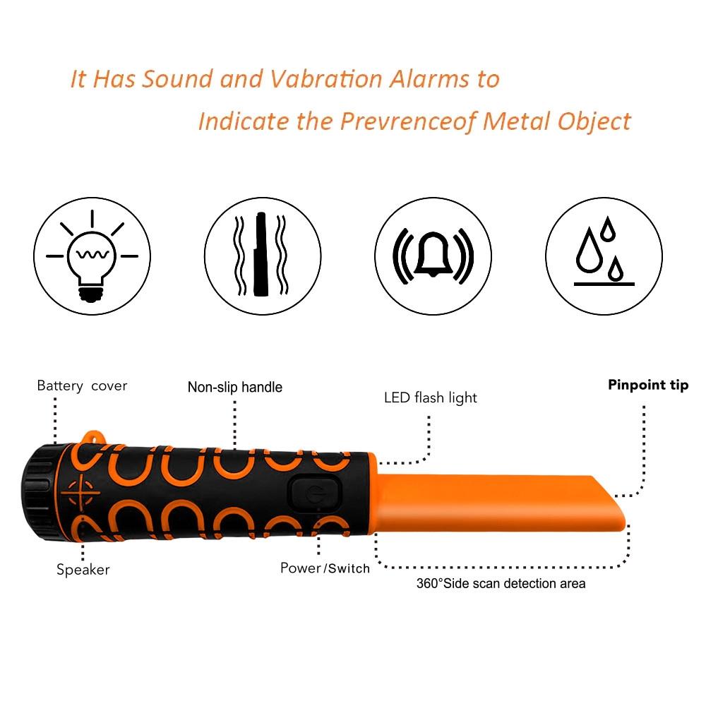 High Sensitivity Underwater Metal Detector - Ip68 Waterproof & Convenient - Orange 4