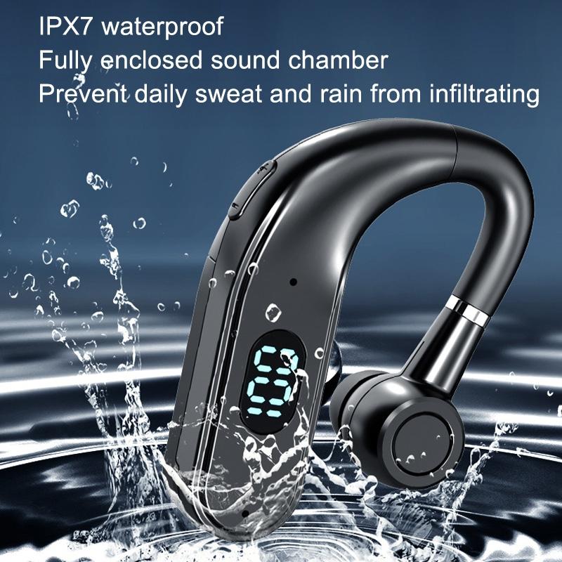 X5 Standard Bluetooth Hanging Ear Sports Headset with Digital Display 4