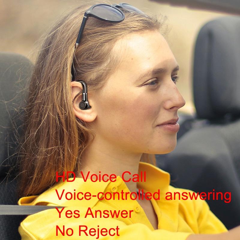 X5 Standard Bluetooth Hanging Ear Sports Headset with Digital Display 6