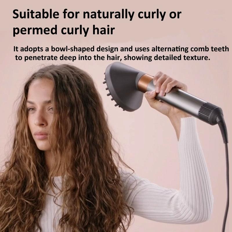 Gold Diffuser Attachment for Dyson Airwrap - Replacement Nozzle - Gray 8