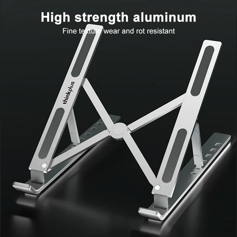 Lenovo Thinkplus Foldable Laptop Stand - Desktop Compatible - Rose Gold 7