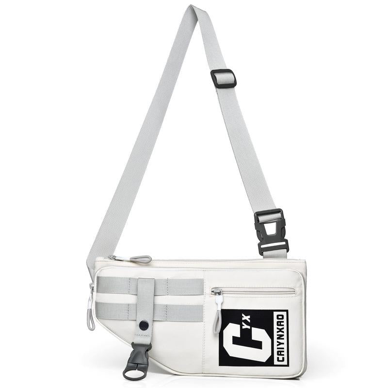 Large Sports Shoulder Bag With Multiple Pockets 2502 - Beige 9