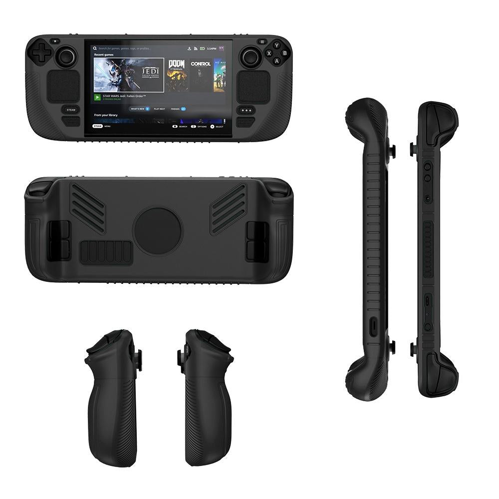 Pocket Console Silicone Case - Non-slip Protection for Steam Deck V3 - Black 8