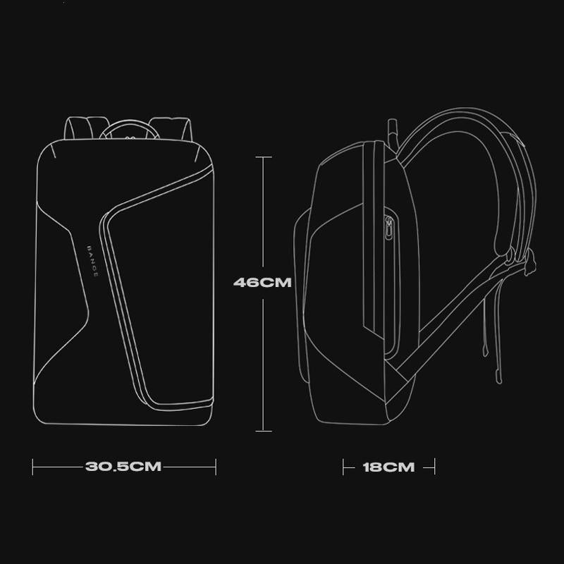 Versatile Laptop Backpack for Travel and Business - Black 12