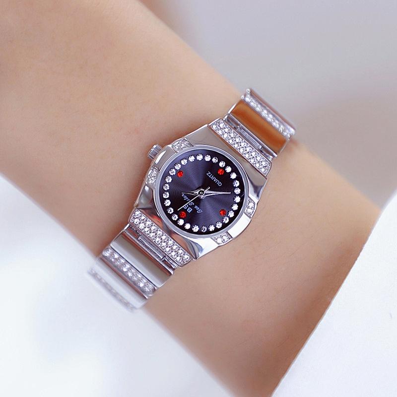 Timeless Diamond Women Watch - Classic Design - Silver Black