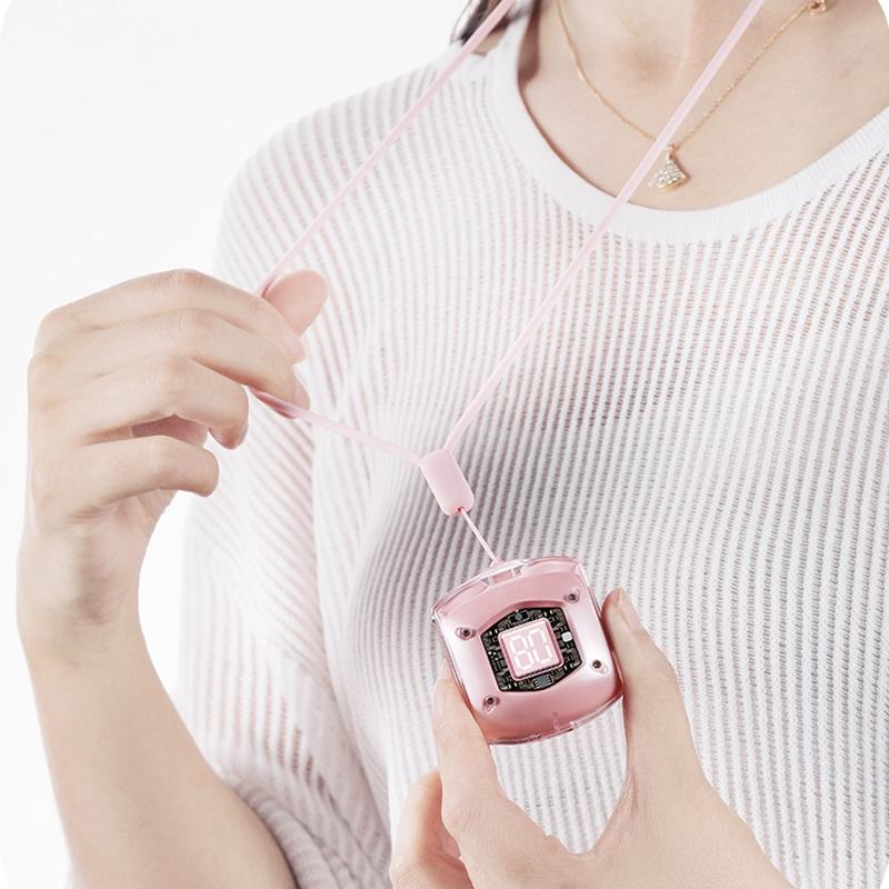 Transparent Bubble Tws Wireless Earphones with Lanyard - Pink 9