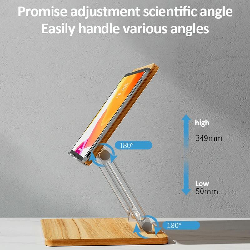 Adjustable Wooden Laptop Stand - Darkwood 5