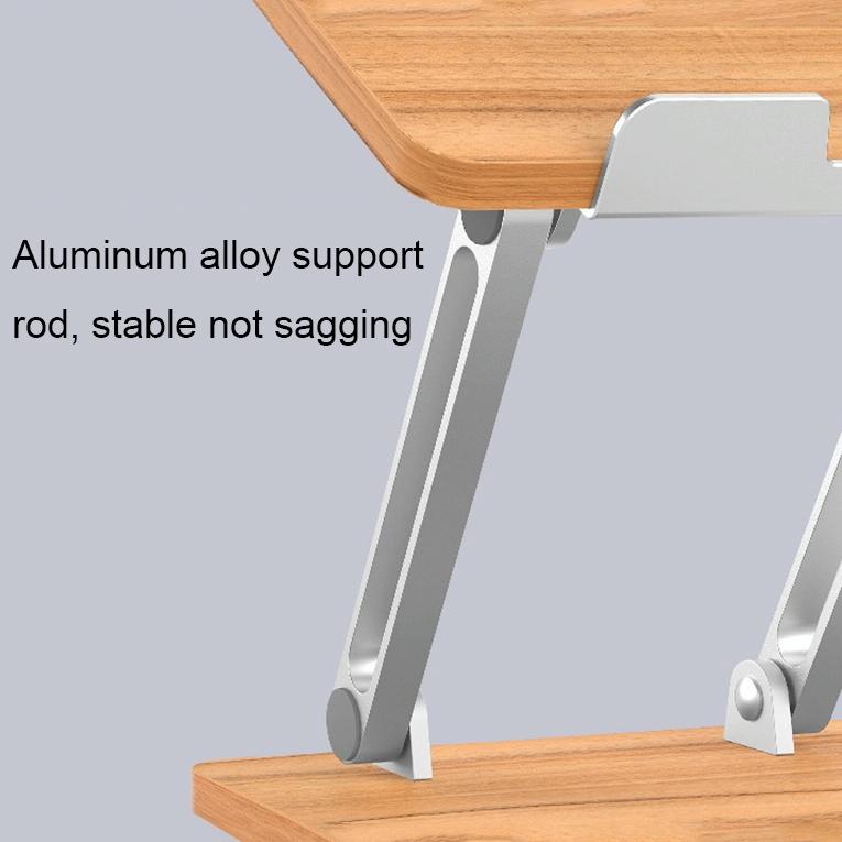 Adjustable Wooden Laptop Stand - Darkwood 7