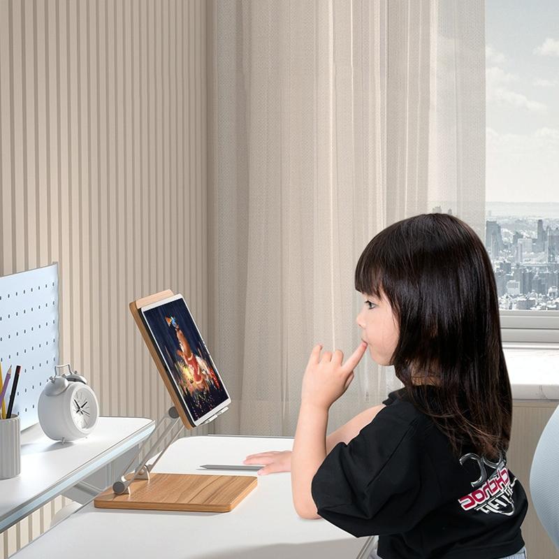 Adjustable Wooden Laptop Stand - Darkwood 8