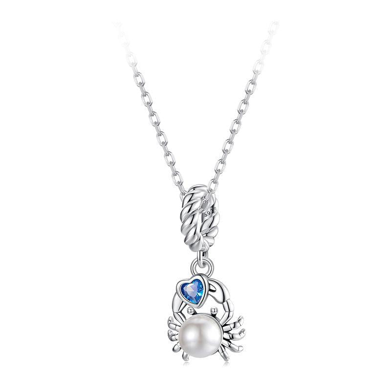 925 Sterling Silver Adorable Crab Pendant 3