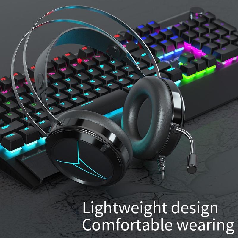 1.5M Wired Gaming Headset With Mic Black 8